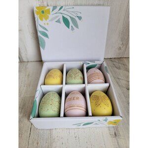Hallmark egg wooden pastel home decor Easter spring set